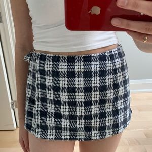 Plaid skort